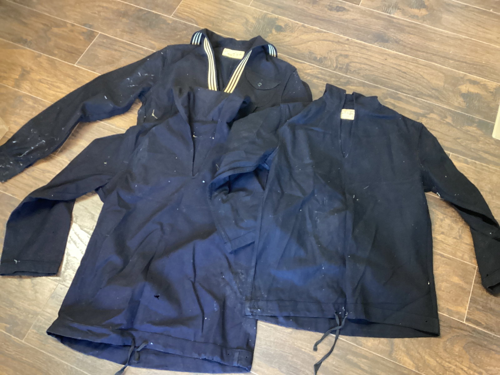 Three US Navy Shirts: some have damage