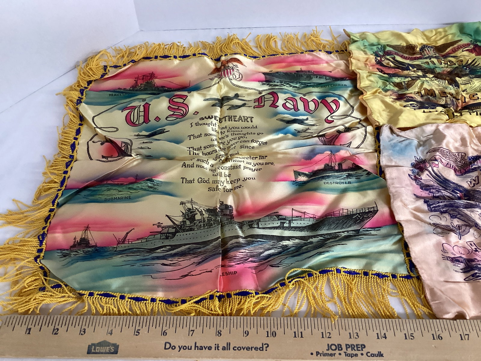 US Navy and Army Air Corps. Pillow Cases - 2
