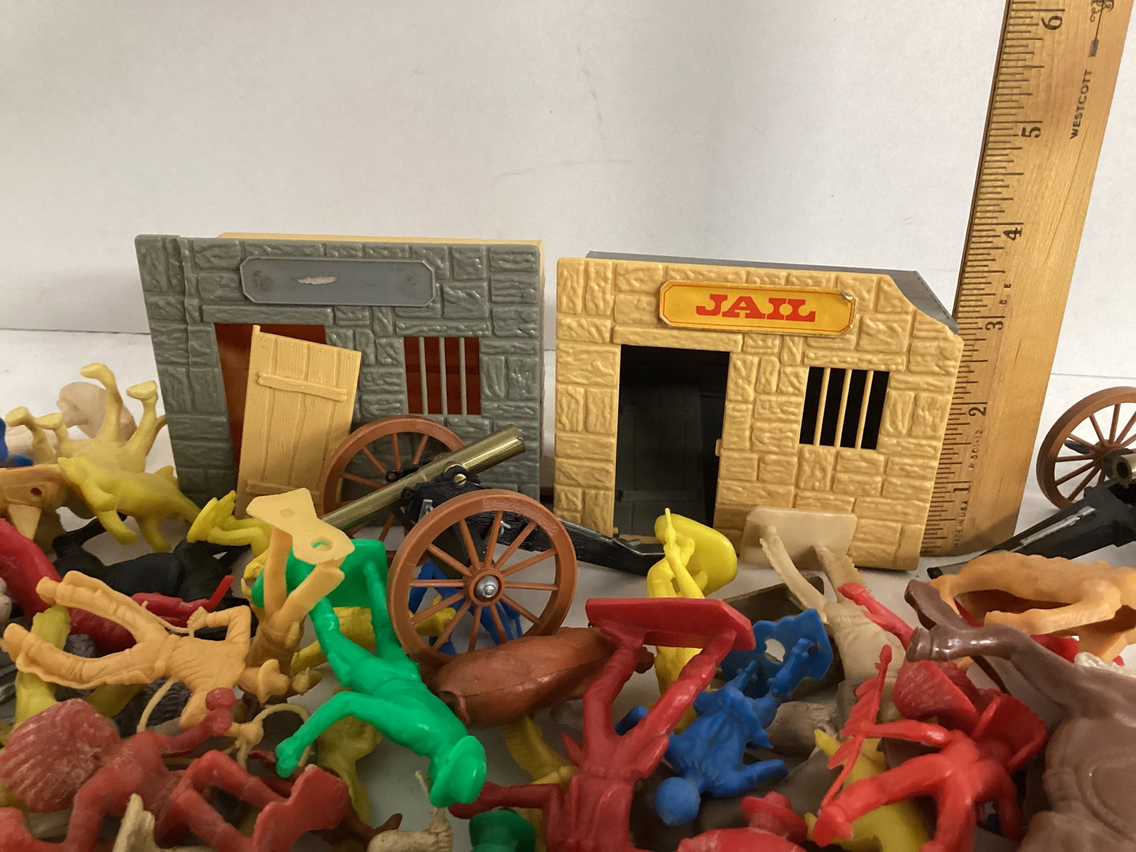 Cowboy and Indian Figures, Animals, and Buildings - 2