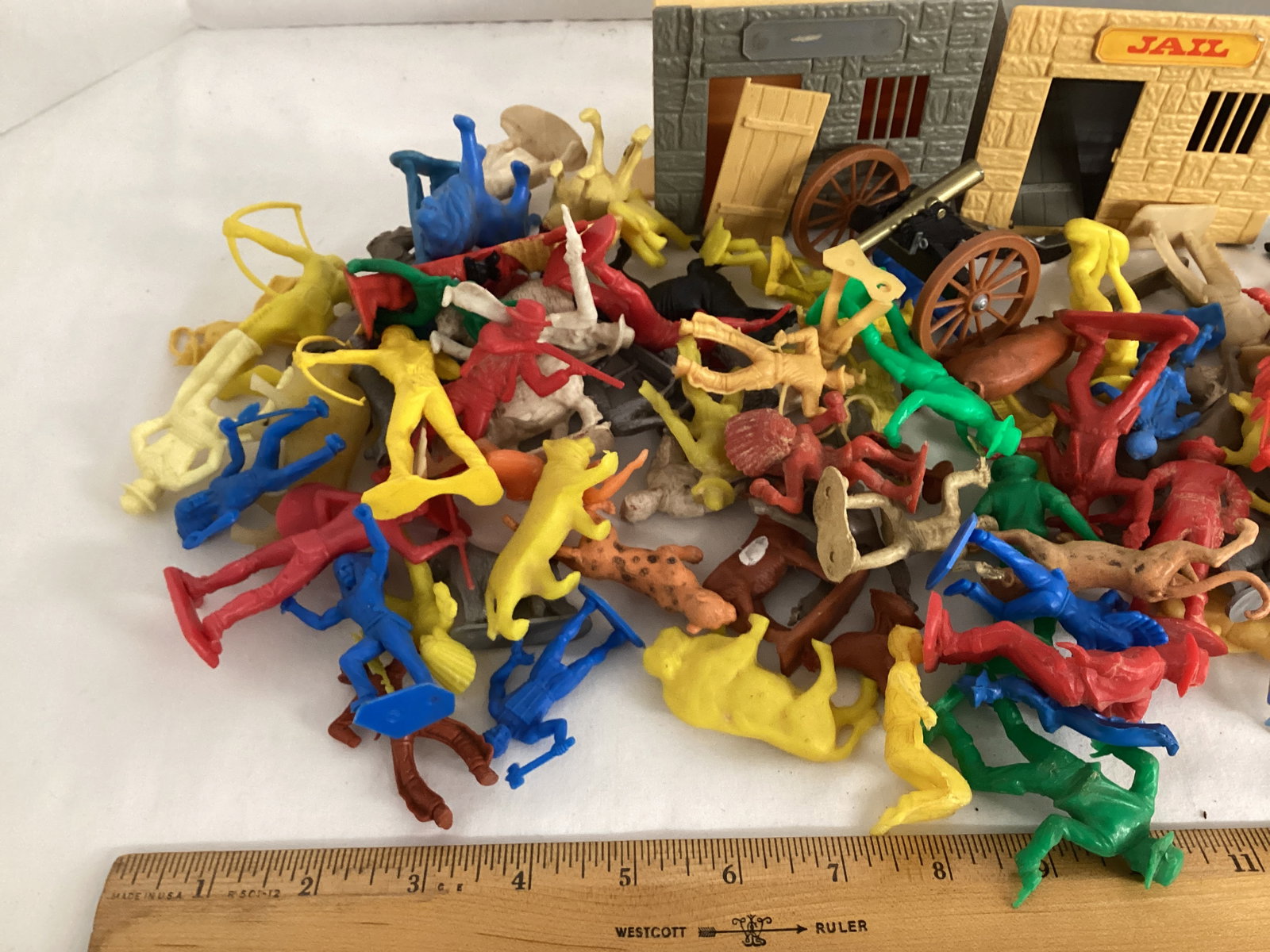 Cowboy and Indian Figures, Animals, and Buildings - 3