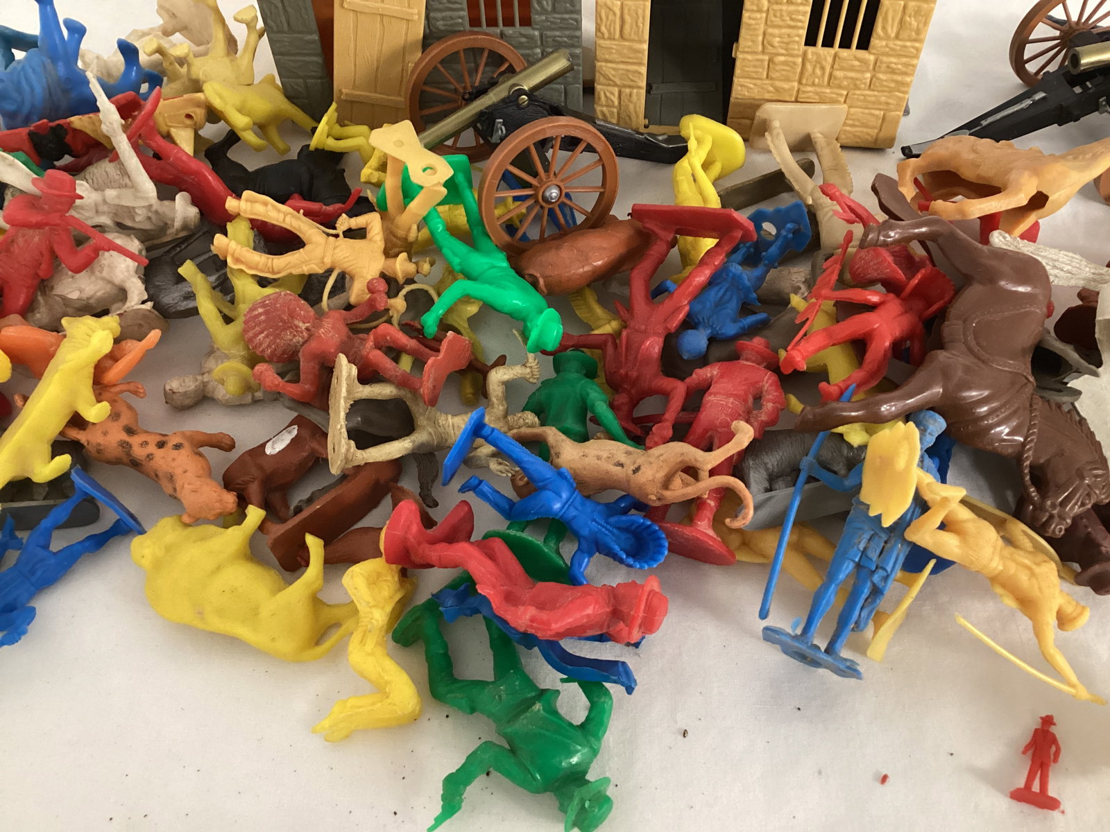 Cowboy and Indian Figures, Animals, and Buildings - 4