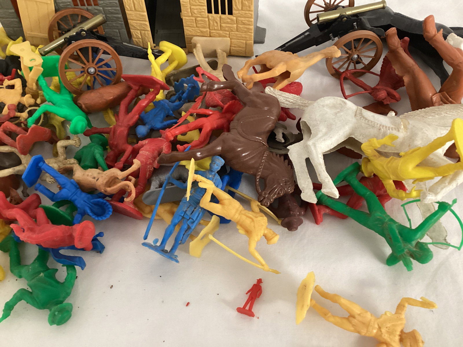 Cowboy and Indian Figures, Animals, and Buildings - 5