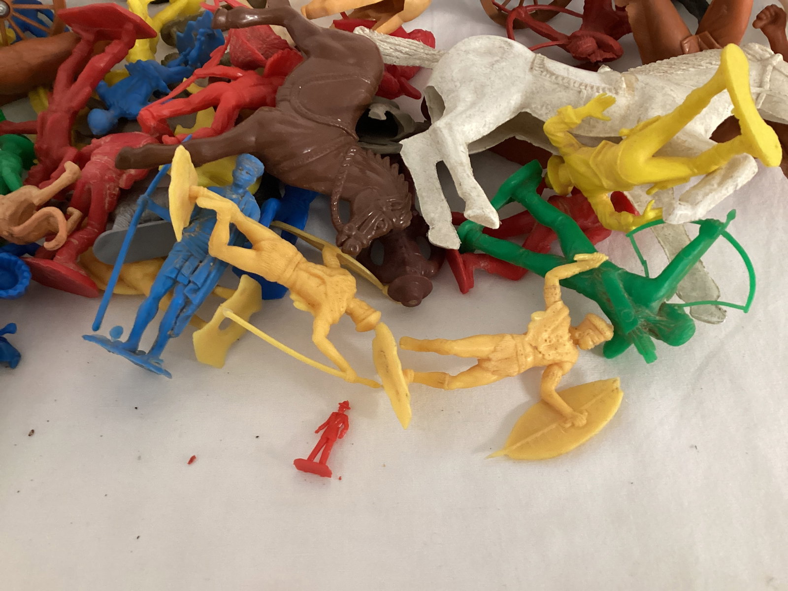 Cowboy and Indian Figures, Animals, and Buildings - 7