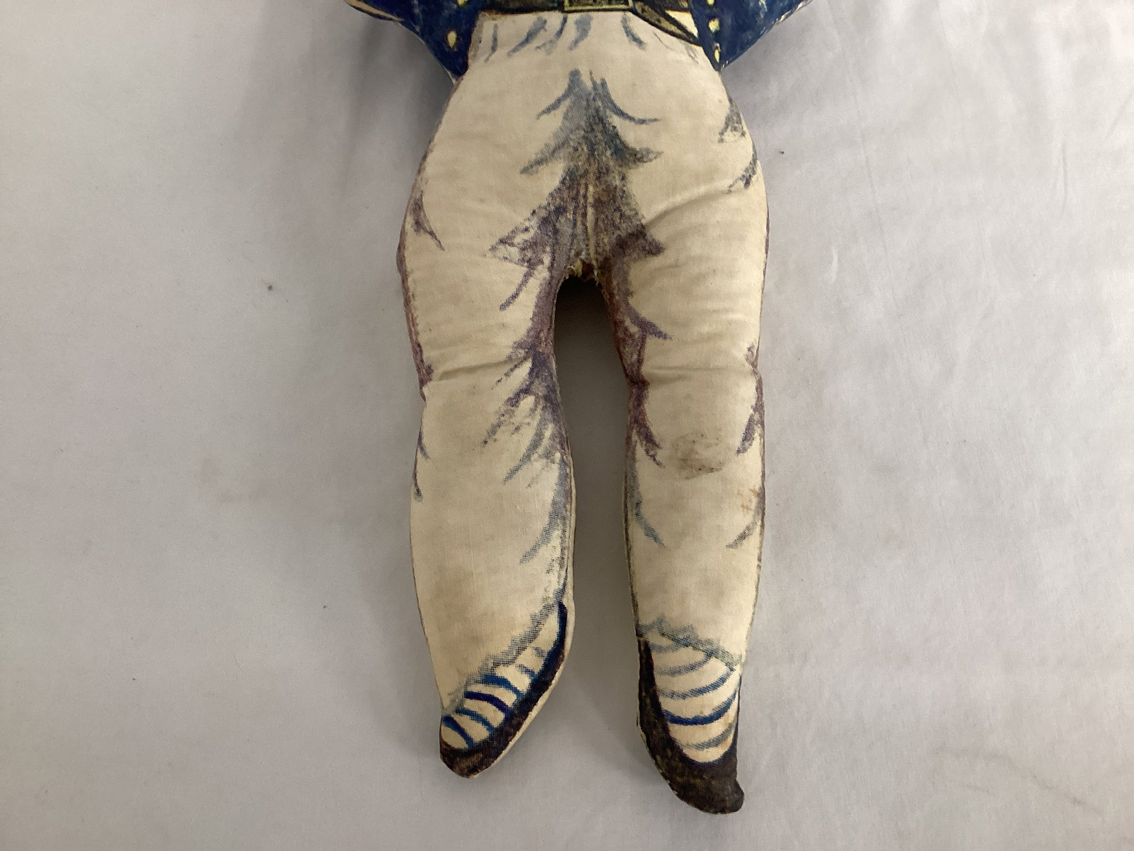 Vintage Fabric Sailor Pillow Doll - 4