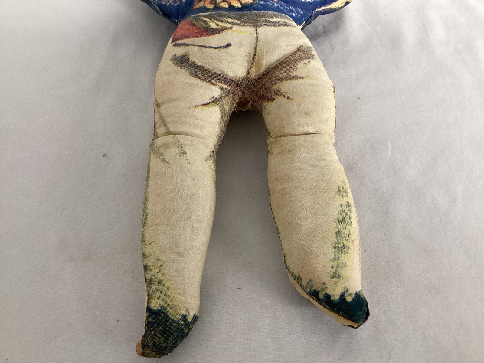 Vintage Fabric Sailor Pillow Doll - 7