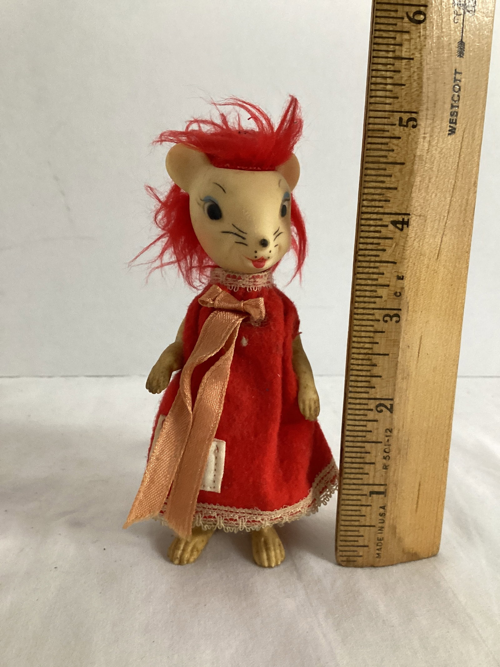 Vintage Remco Mr. and Mrs. Mouse Poseable Figures - 4