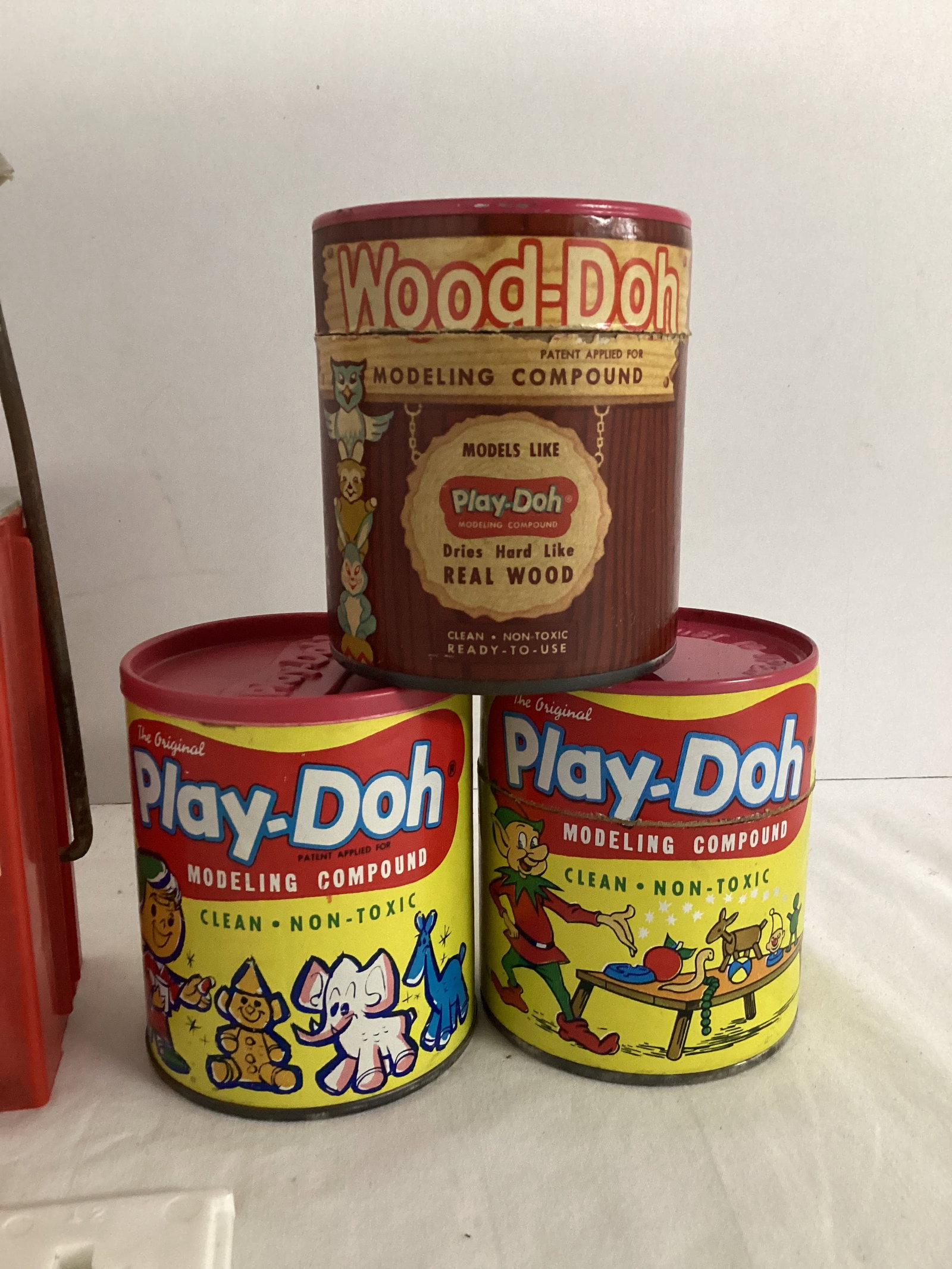Vintage Play-Doh Fun Factory and Play-Doh Cans - 4