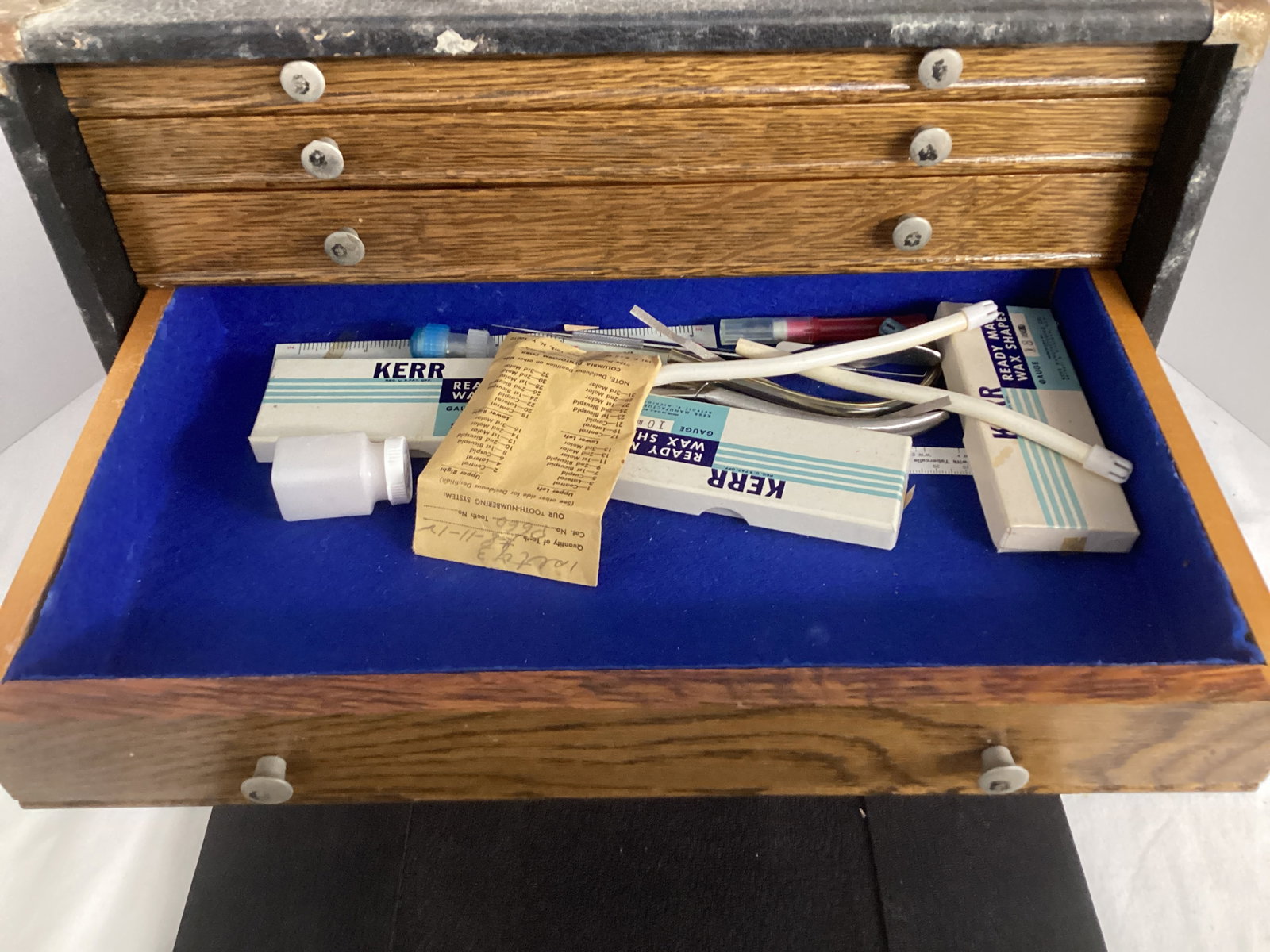 Vintage Orthodontist Tool Box with Contents - 6