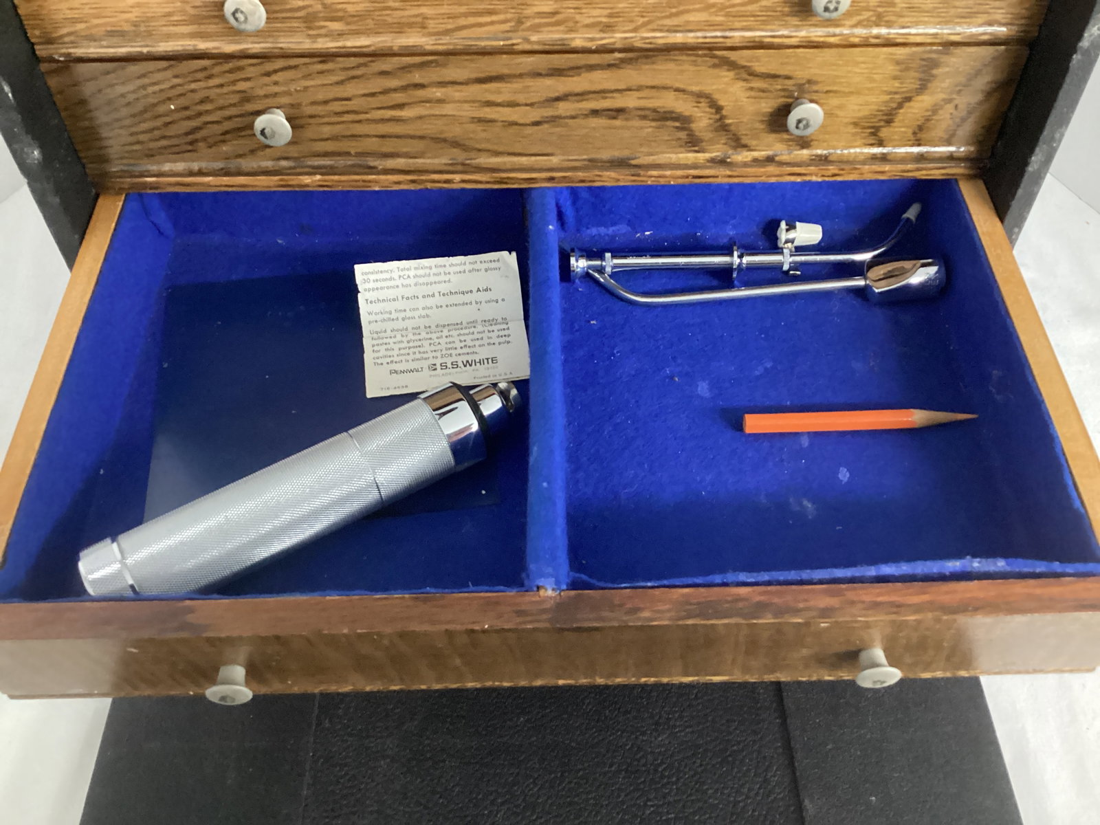 Vintage Orthodontist Tool Box with Contents - 7