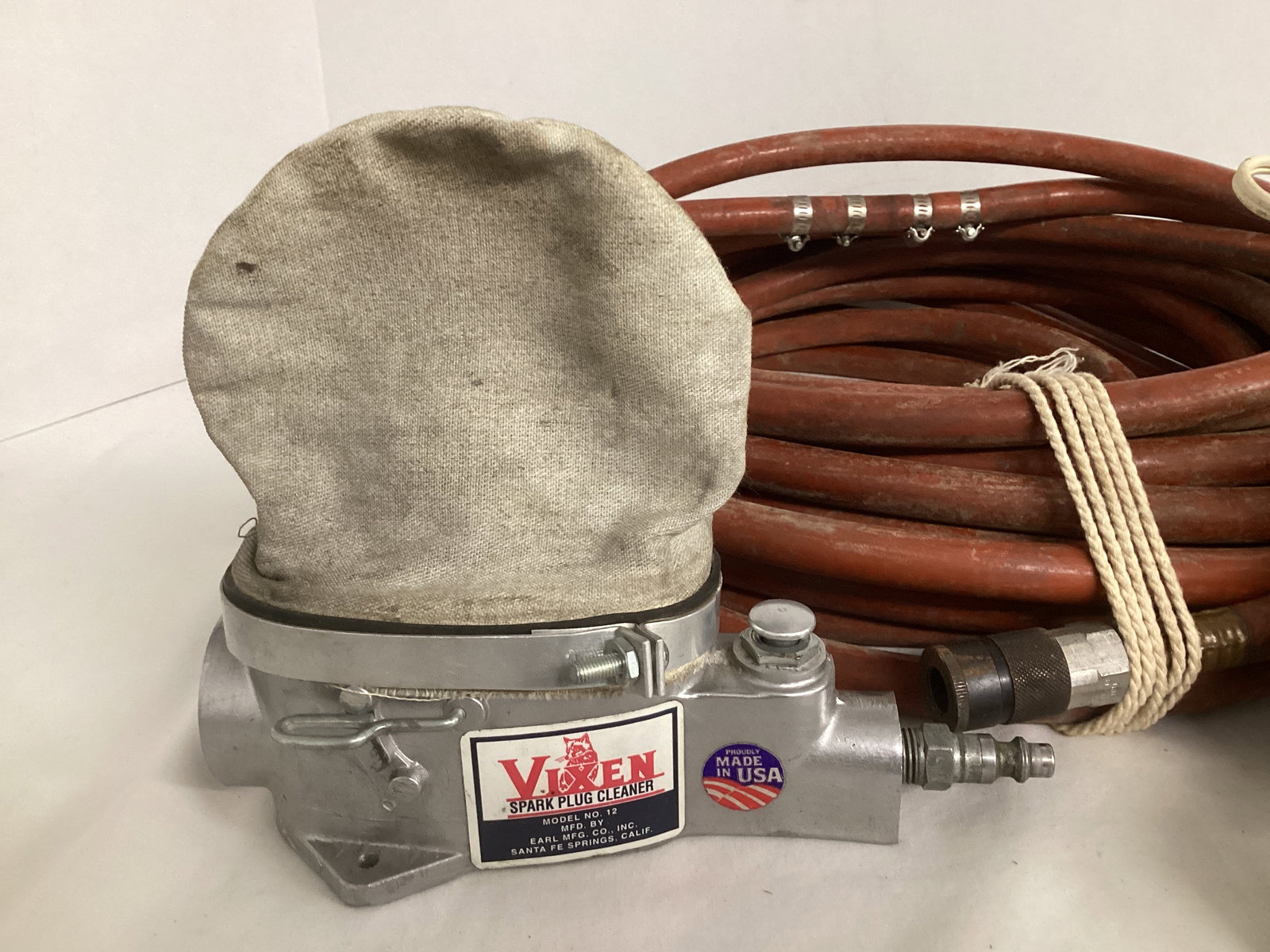 Pneumatic Spark Plug Cleaner, Air Hose, Vintage Black & Decker Sander/Polisher - 2