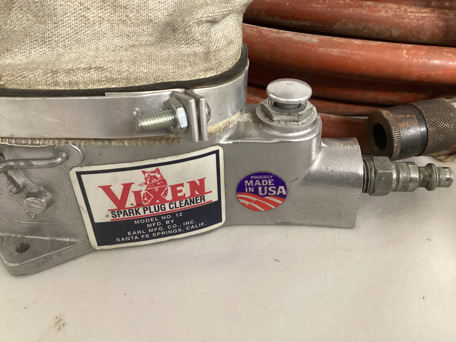 Pneumatic Spark Plug Cleaner, Air Hose, Vintage Black & Decker Sander/Polisher - 3
