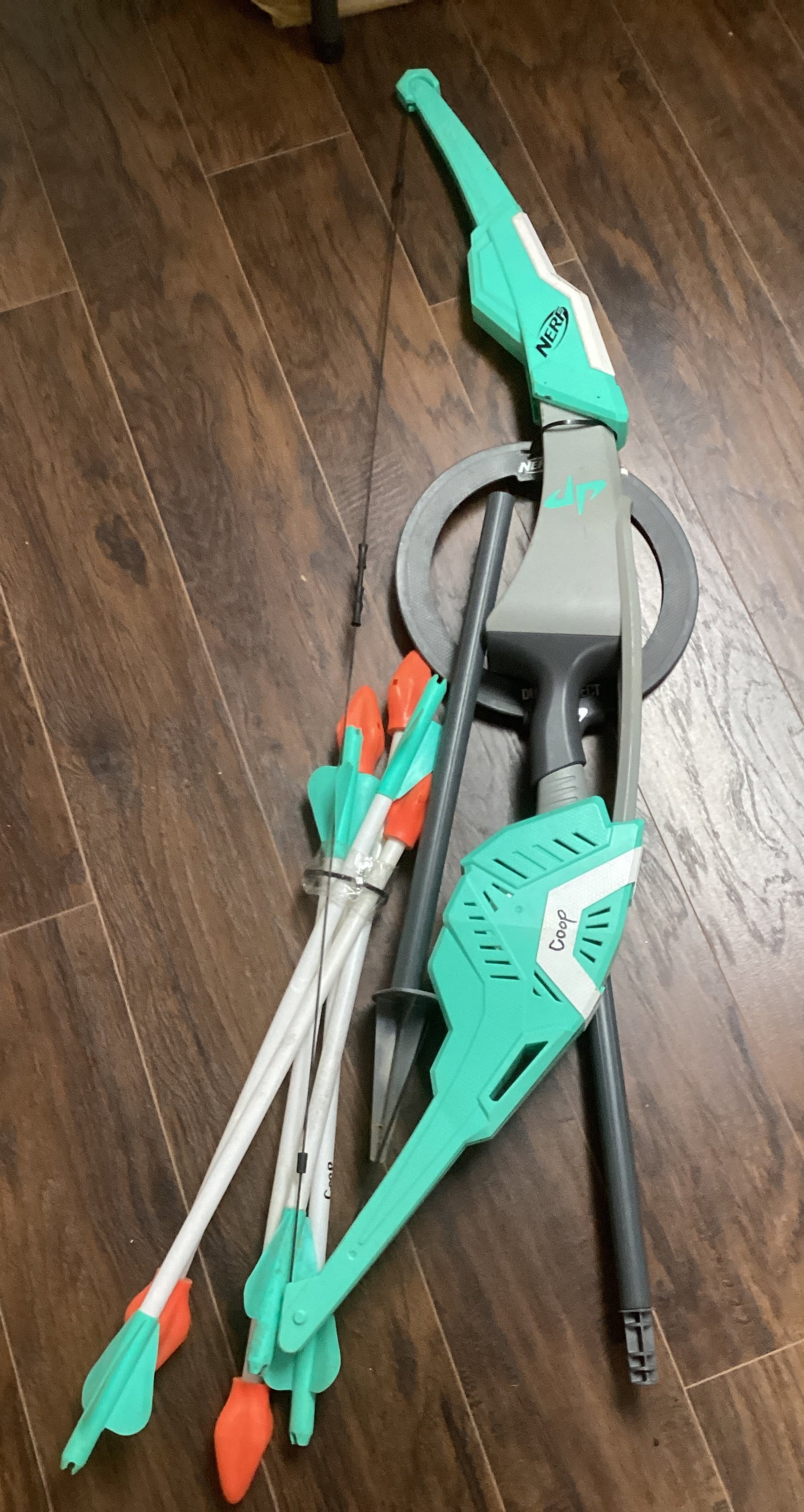 Nerf Dude Perfect Bow and Arrow Set with Target: shipping unavailable on this lot