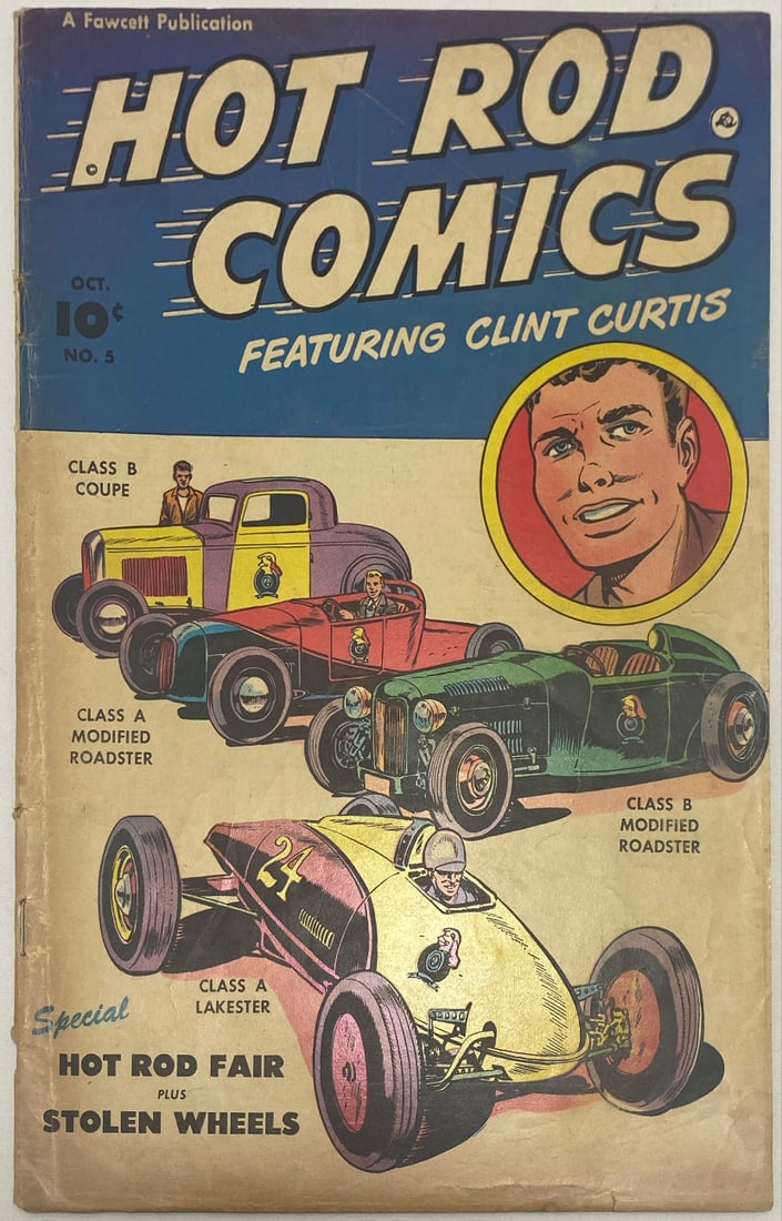 Hot Rod Comics 5 Fawcett Comic Book (1 of 8)