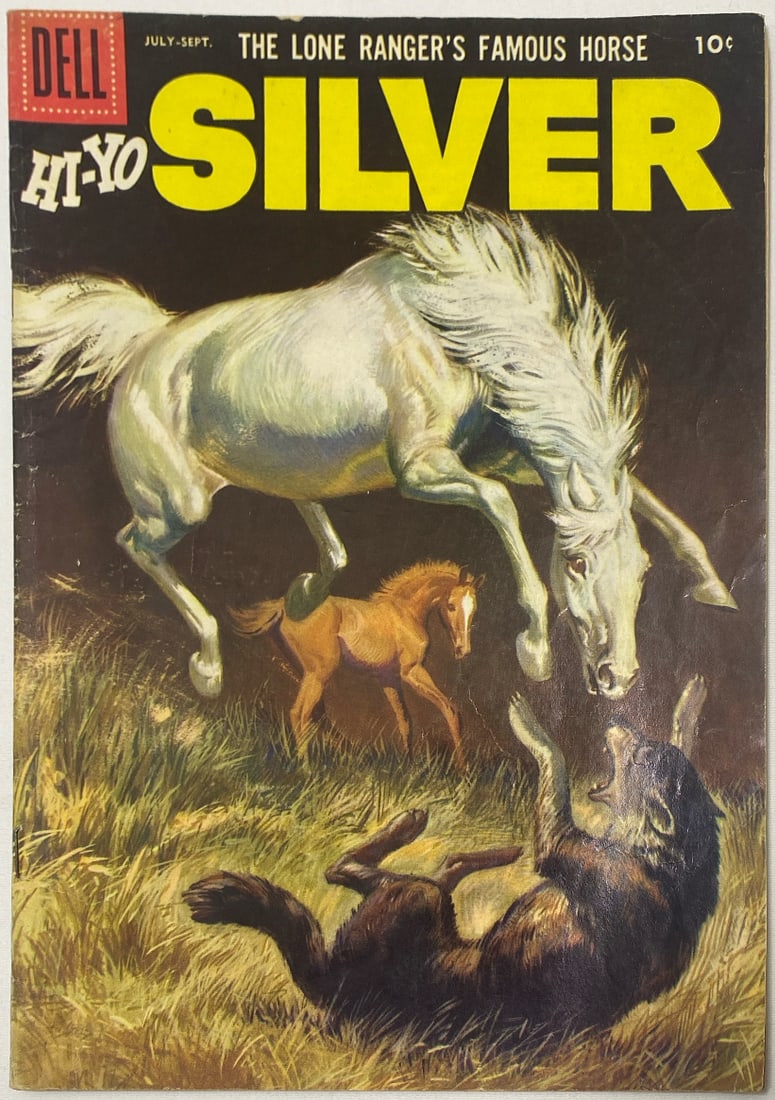 Hi-Yo Silver 19 Dell Lone Ranger Comic Book: 1956, please preview and see all photos for condition