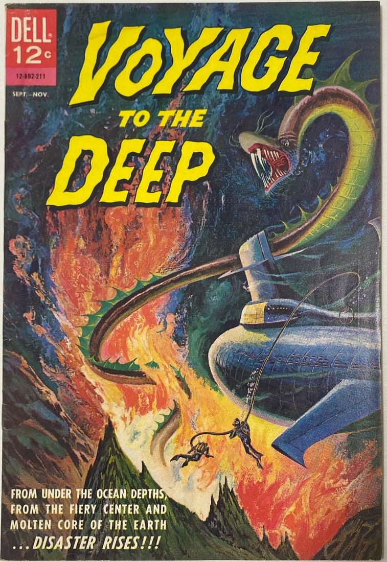 Voyage to the Deep 1 Dell Comic Book: 1962, please preview and see all photos for condition