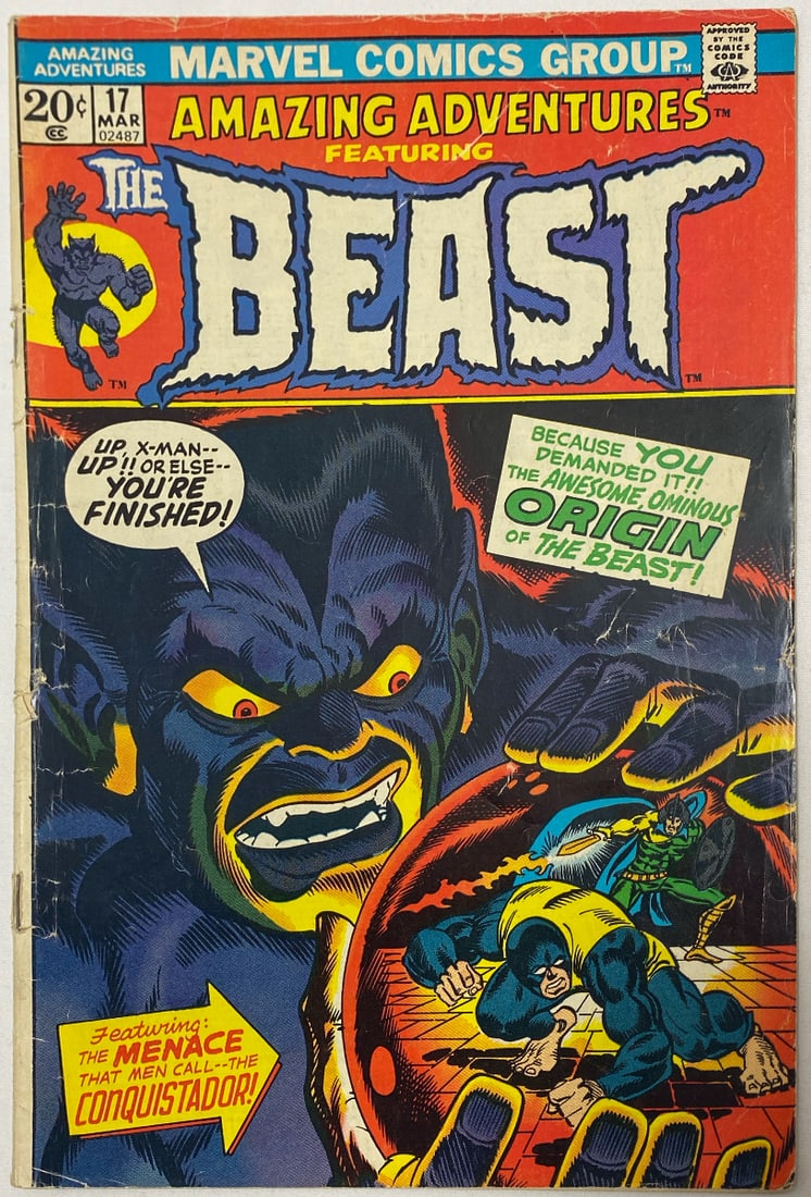 Amazing Adventures Featuring Beast 17 Marvel Comic Book (1 of 8)