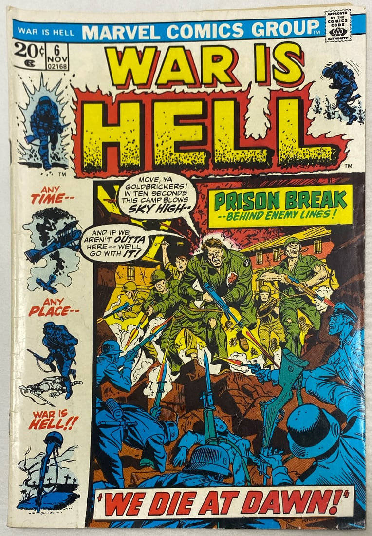 War is Hell 6 Marvel Comic Book (1 of 8)