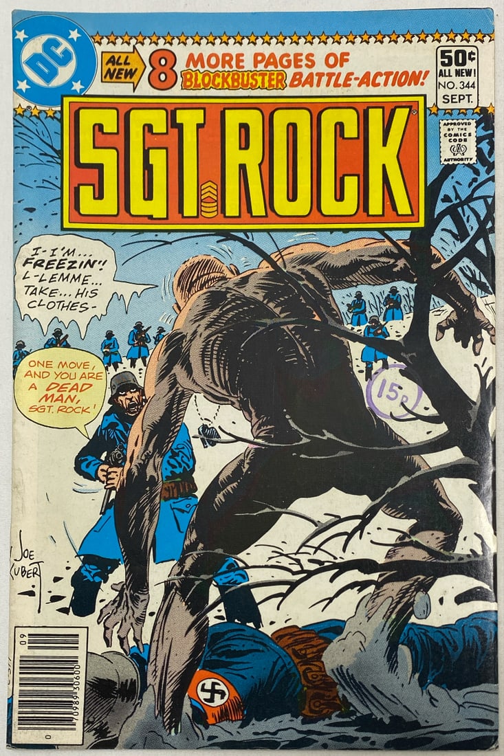 Sgt. Rock 344 DC Comic Book: 1980, please preview and see all photos for condition