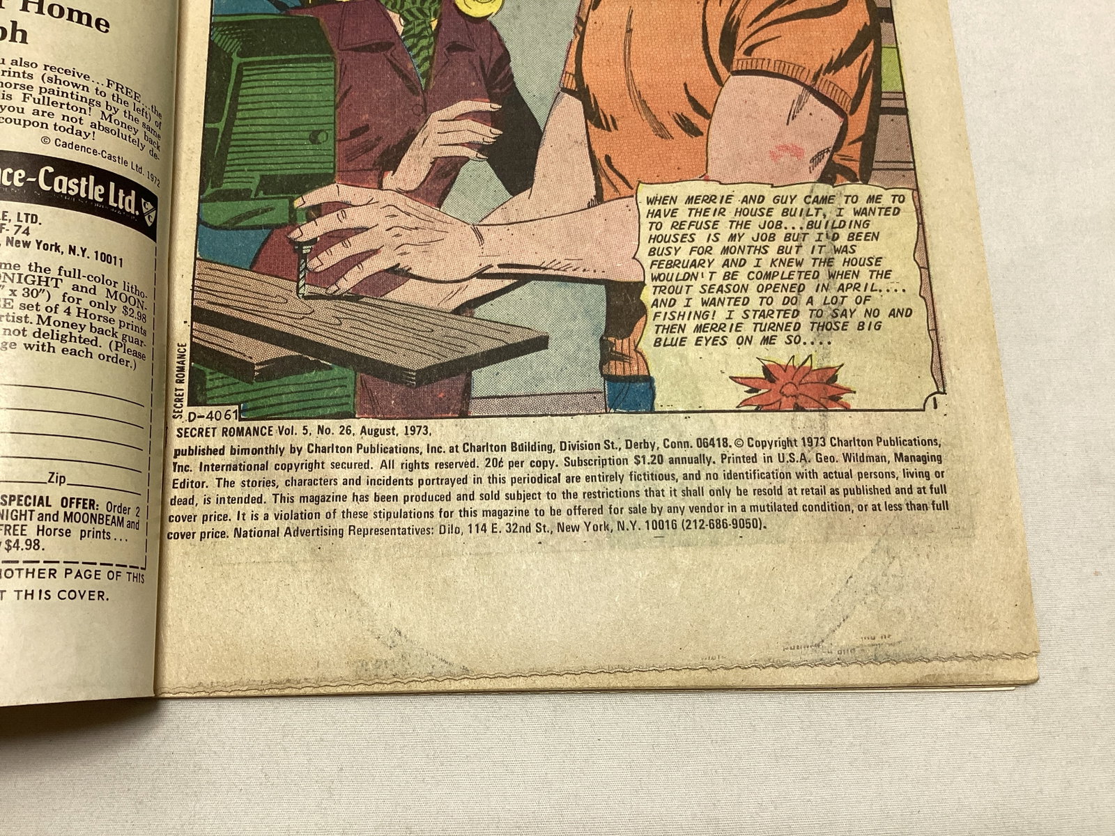 Secret Romance 26 Charlton Comic Book - 7