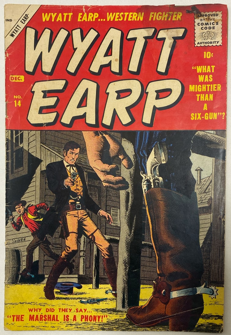 Wyatt Earp 14 Marvel Comic Book: 1957, please preview and see all photos for condition