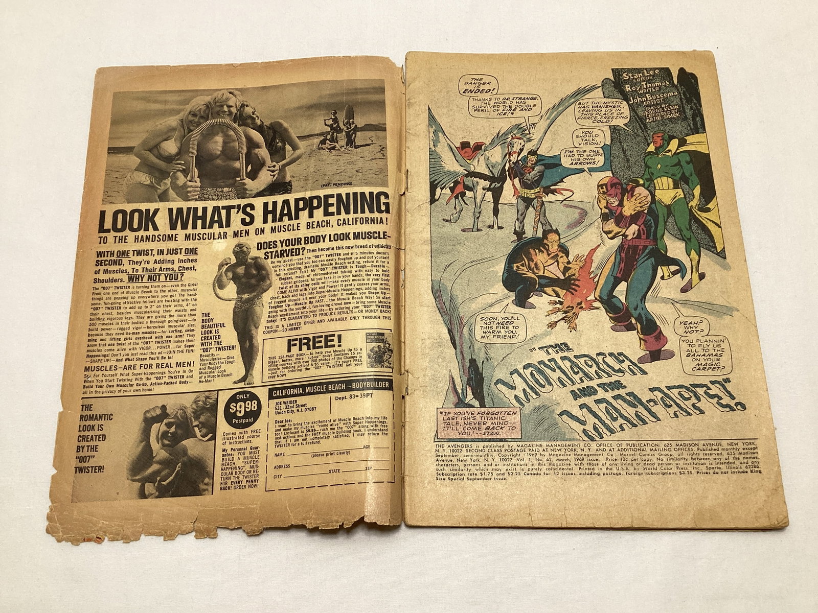 Avengers 62 Marvel Comic Book - 6