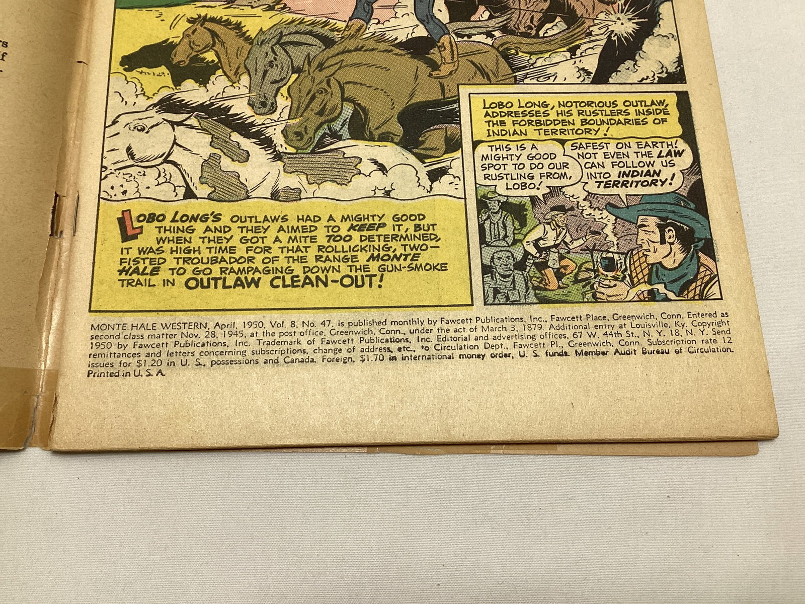 Monte Hale Western 47 Fawcett Comic Book - 7