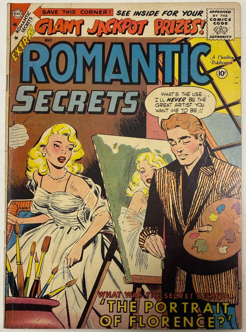 Romantic Secrets 21 Charlton Comic Book: 1959, please preview and see all photos for condition