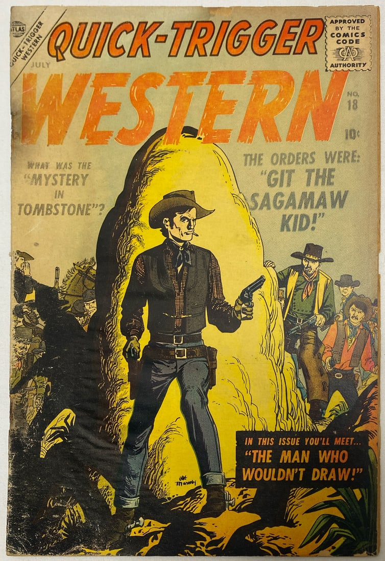 Quick Trigger Western 18 Atlas Comic Book (1 of 8)
