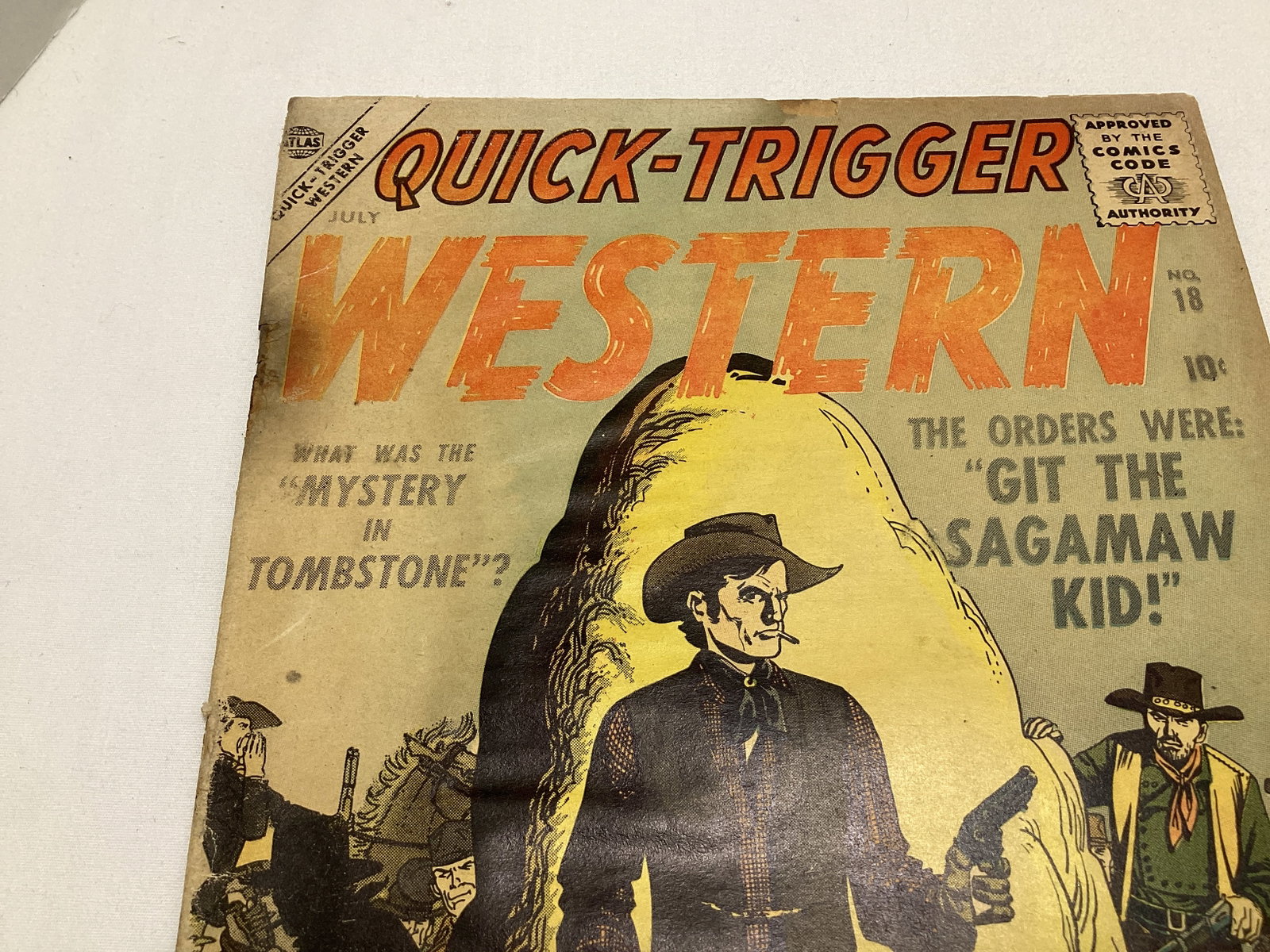Quick Trigger Western 18 Atlas Comic Book - 2