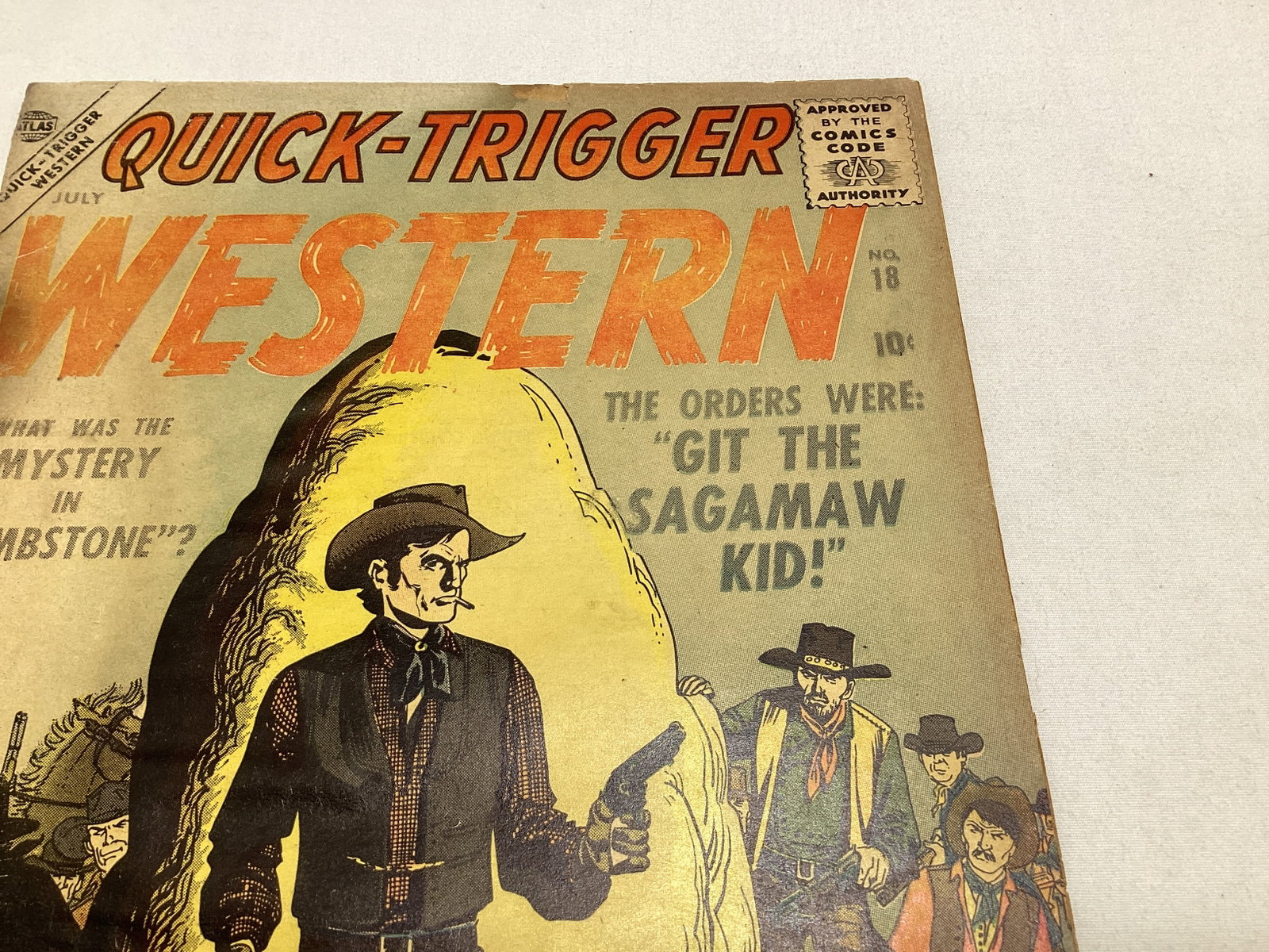 Quick Trigger Western 18 Atlas Comic Book - 3