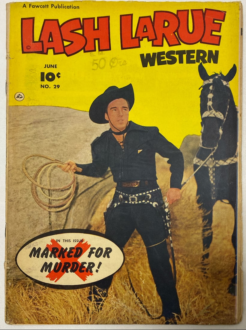 Lash Larue Western 29 Fawcett Comic Book (1 of 8)