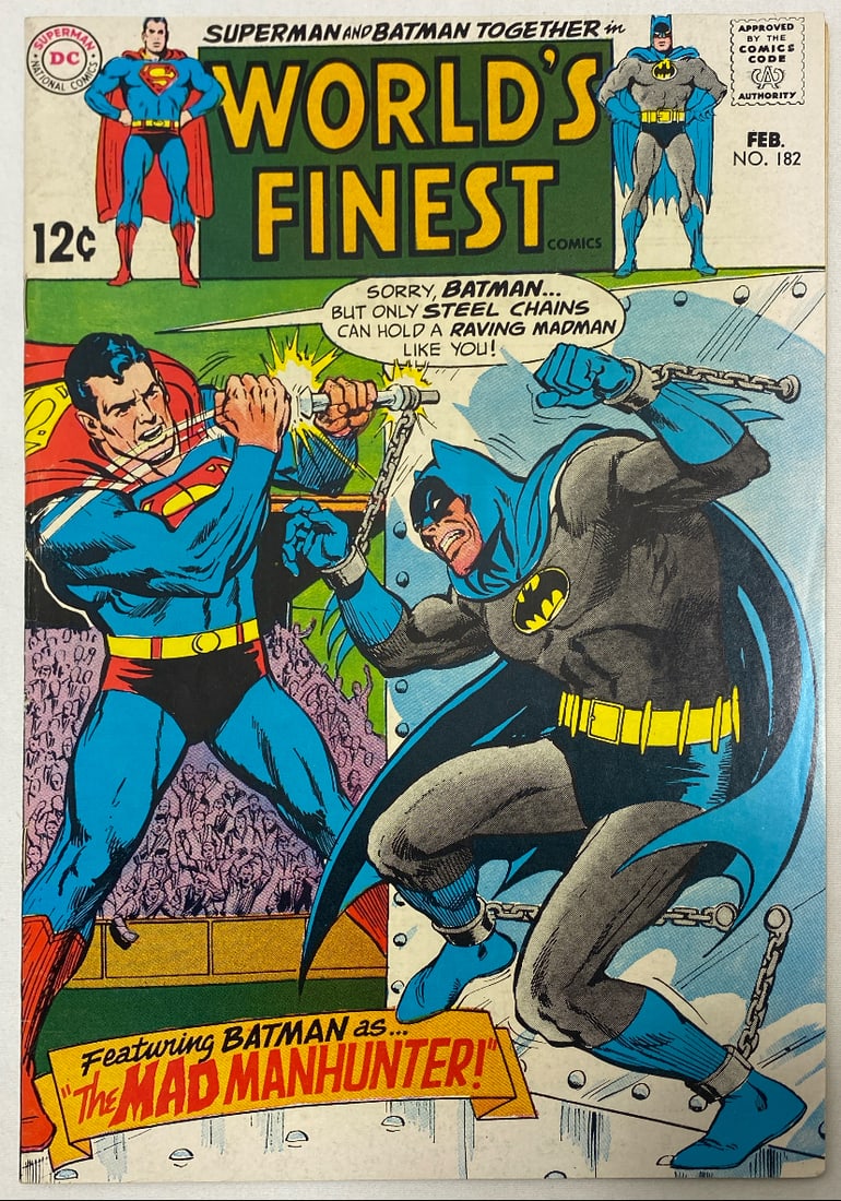 World's Finest Comics 182 DC Superman Batman Comic Book (1 of 8)