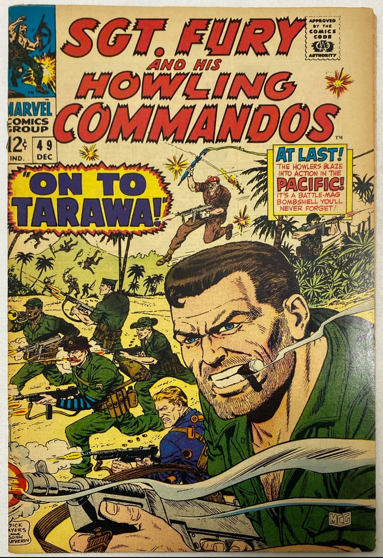 Sgt. Fury and His Howling Commandos 49 Marvel Comic Book: 1967, please preview and see all photos for condition