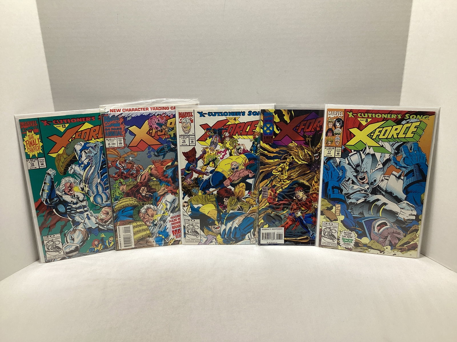 Five X-Force Marvel Comic Books (1 of 3)