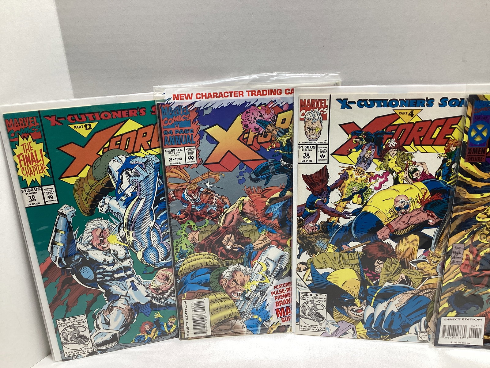 Five X-Force Marvel Comic Books - 2