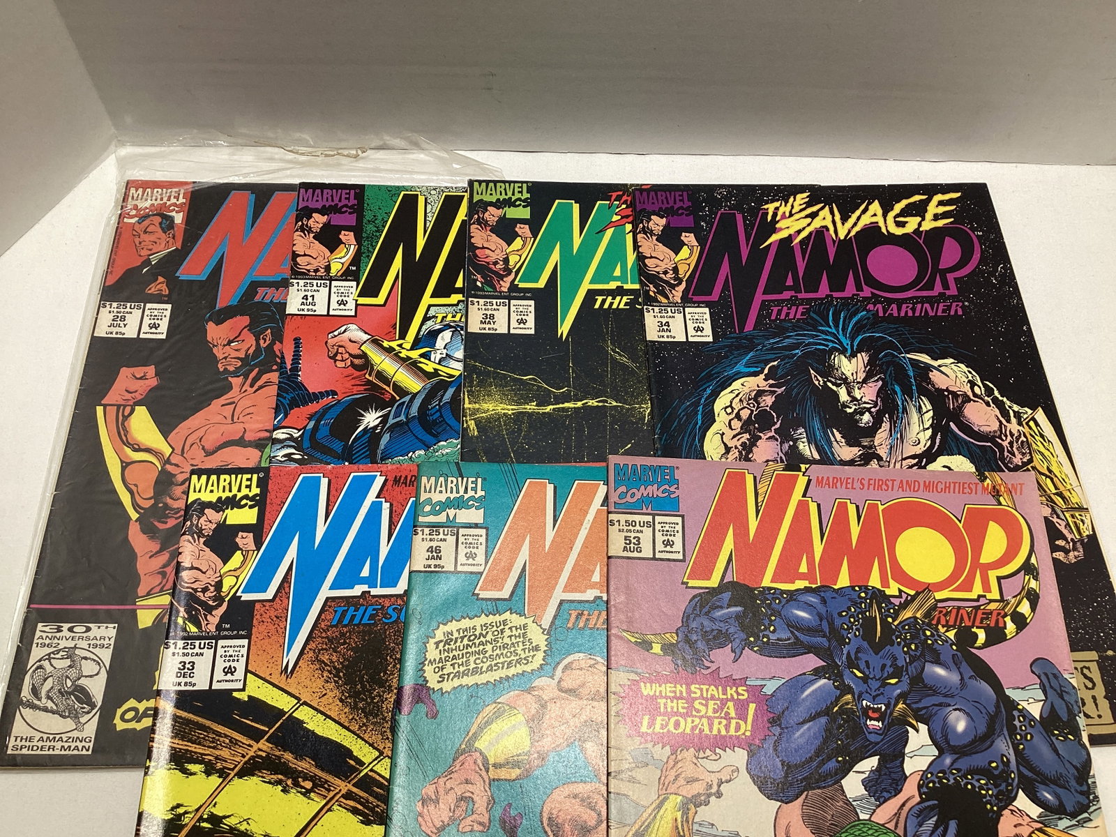 Seven Namor the Submariner Marvel Comic Books - 3