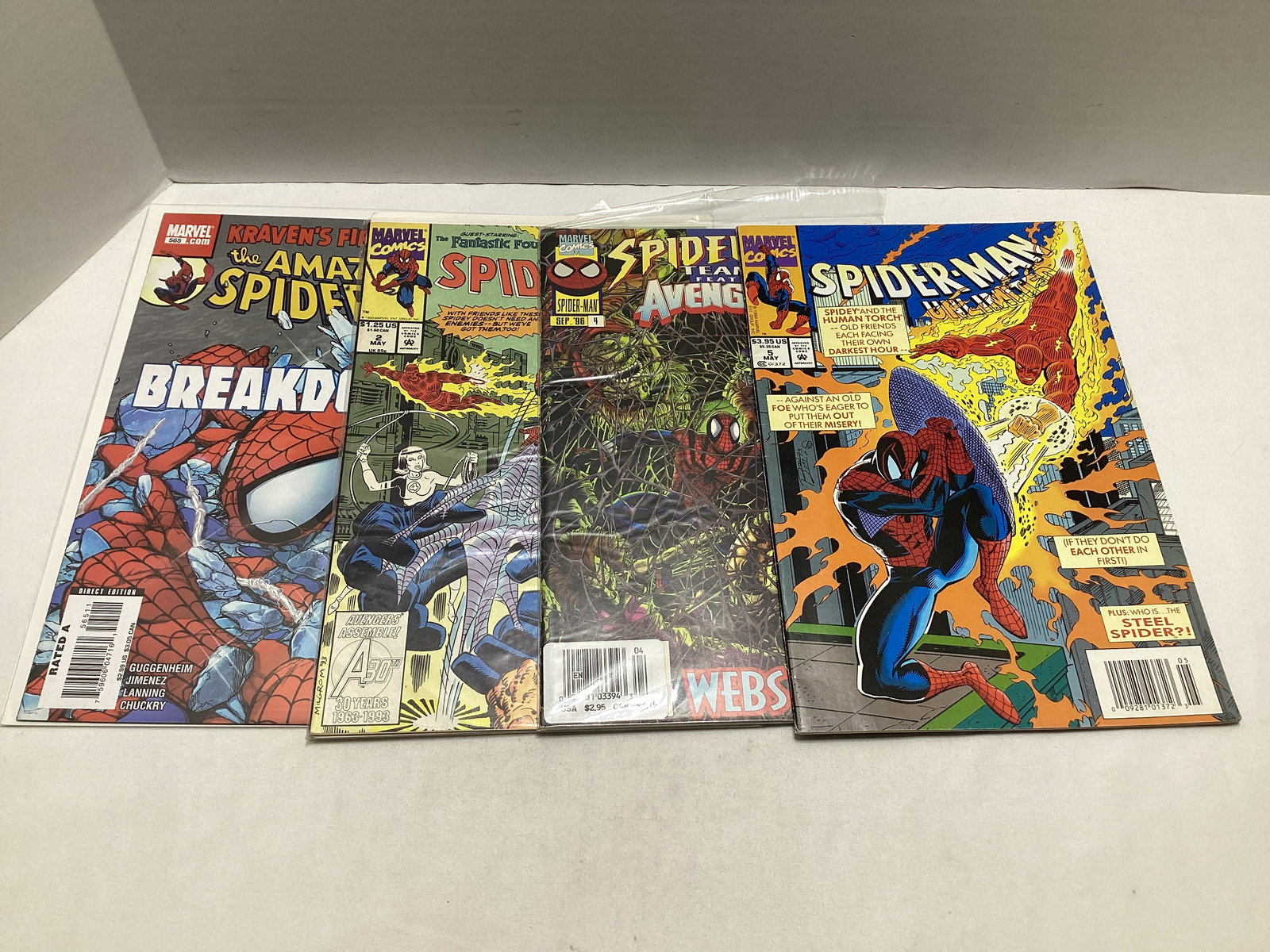 Four Spider-Man Marvel Comic Books (1 of 3)