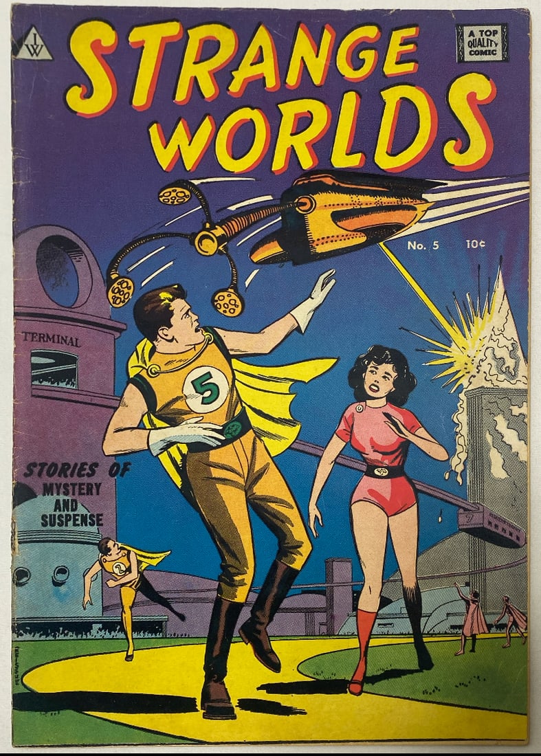 Strange Worlds 5 Top Quality Comic Book: 1957, please preview and see all photos for condition
