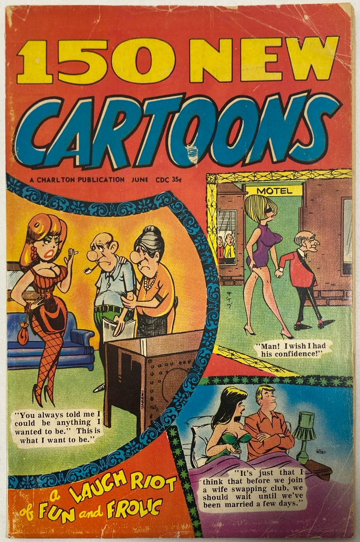 150 New Cartoons 28 Charlton Comic Book: 1969, please preview and see all photos for condition