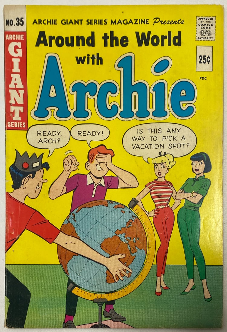 Around the World with Archie 35 Comic Book: 1965, please preview and see all photos for condition