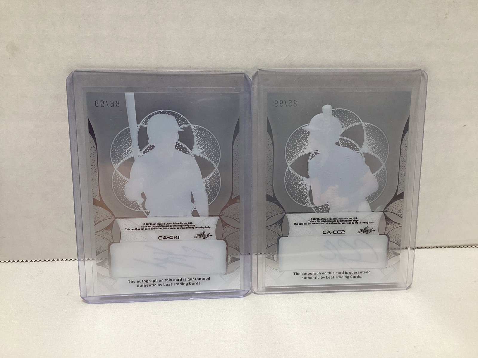 Four Leaf Trinity Autographed Baseball Cards - 5