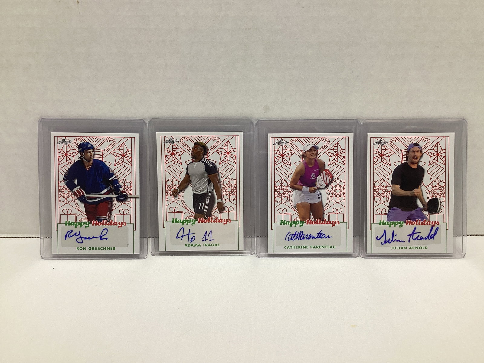 Four Leaf Happy Holidays Autographed Cards: .