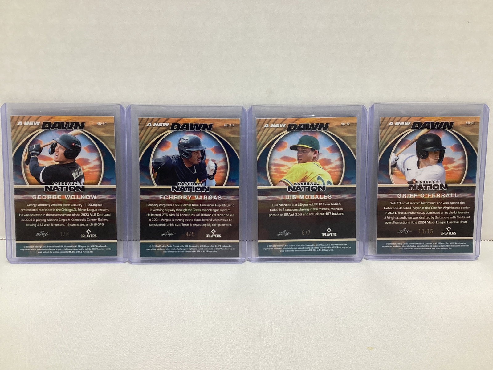 Four Leaf A New Dawn Baseball Cards - 2
