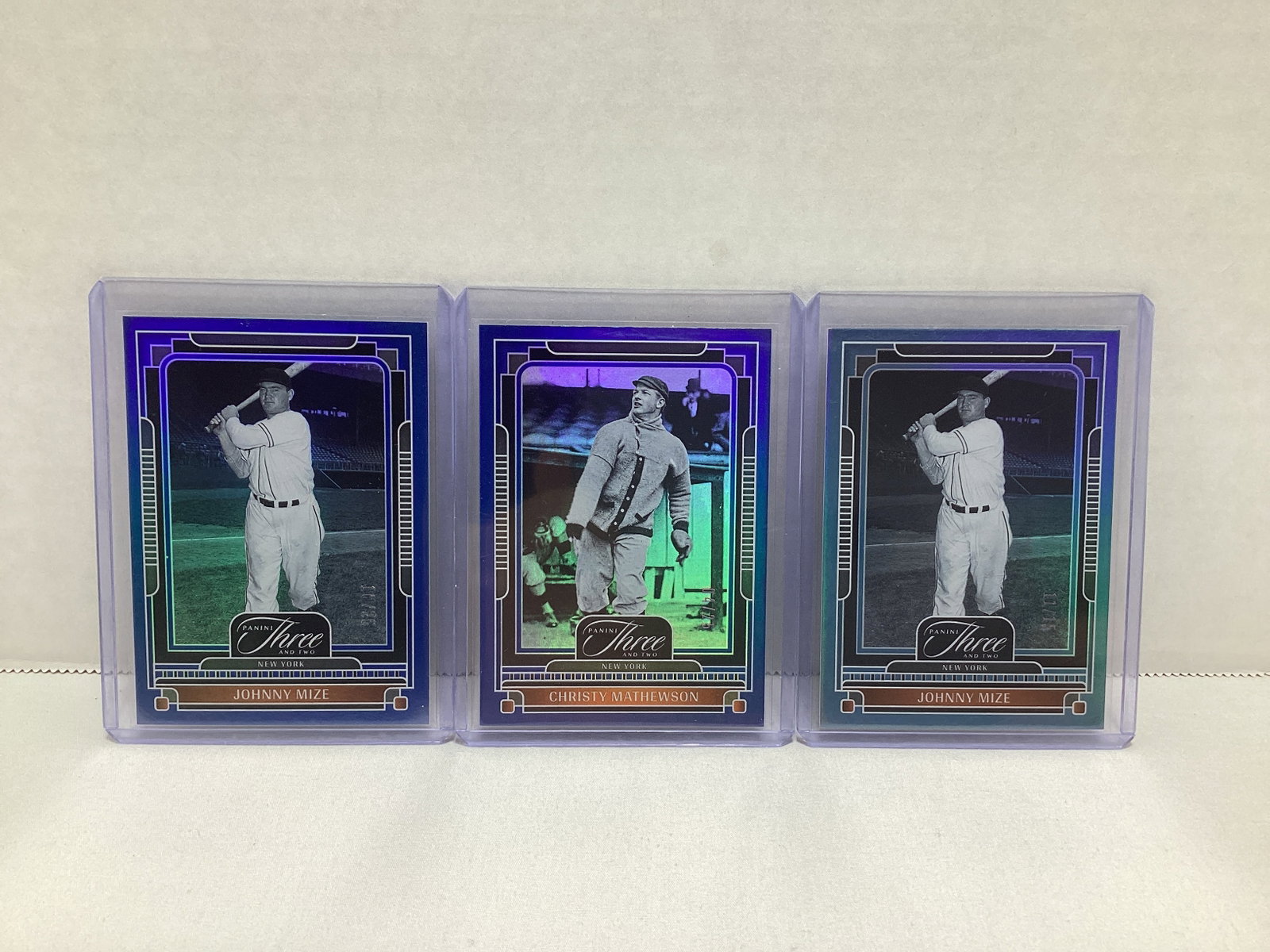 Three Panini Three and Two Baseball Cards (1 of 2)