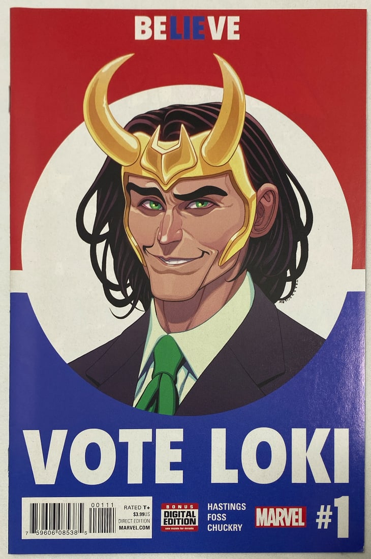 Vote Loki 1 Marvel Comic Book (1 of 8)