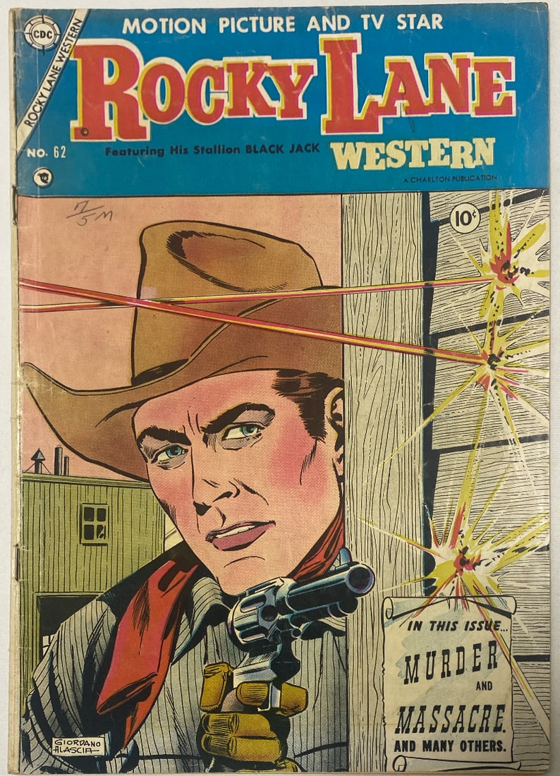 Rocky Lane Western 62 Charlton Comic Book (1 of 8)