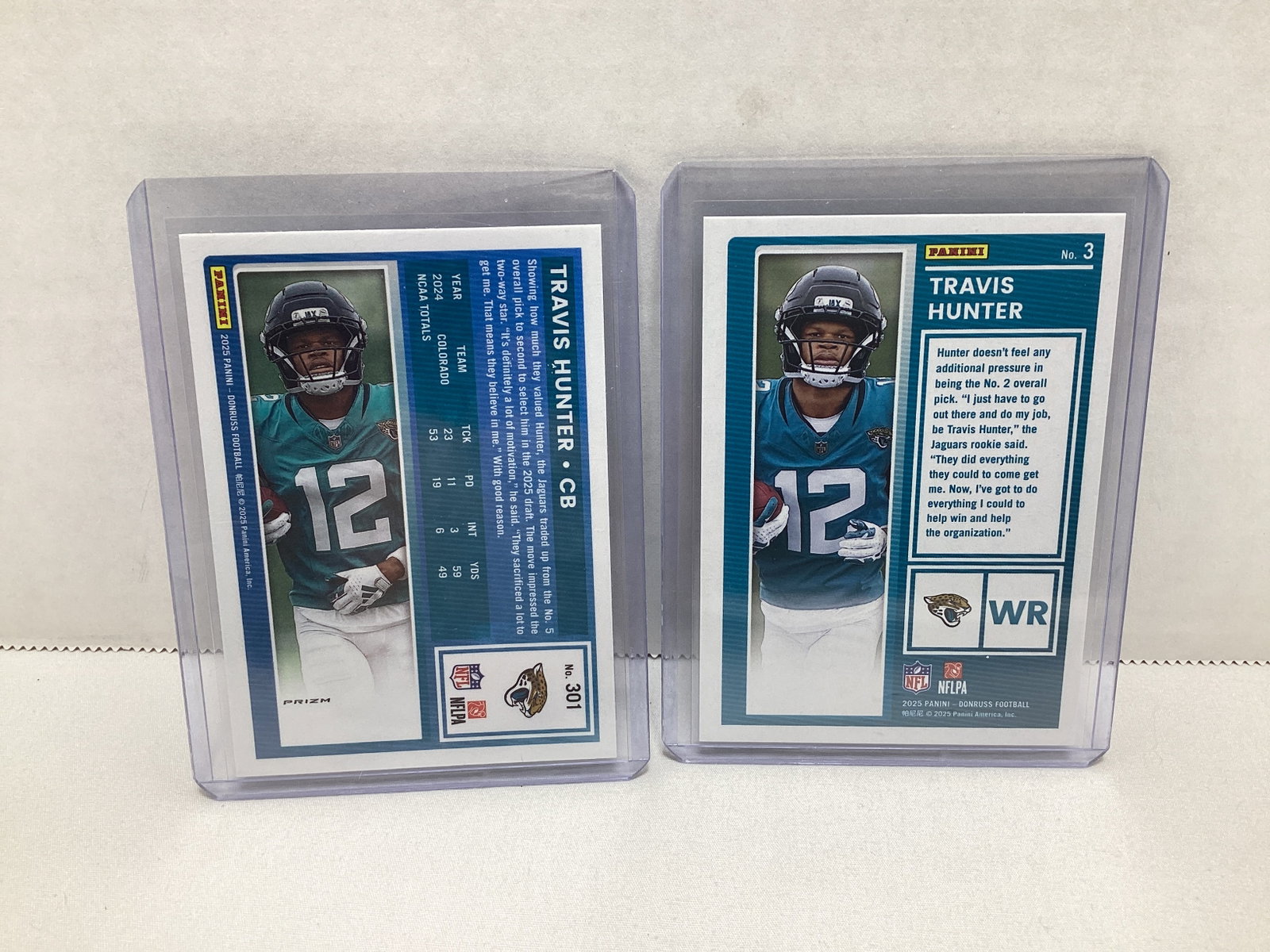 Two Travis Hunter Rookie Cards - 2