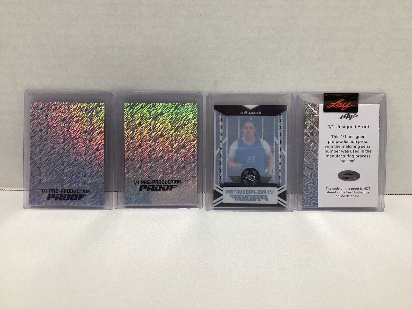 Four Leaf 1/1 Pre Production Proof Basketball Cards - 2