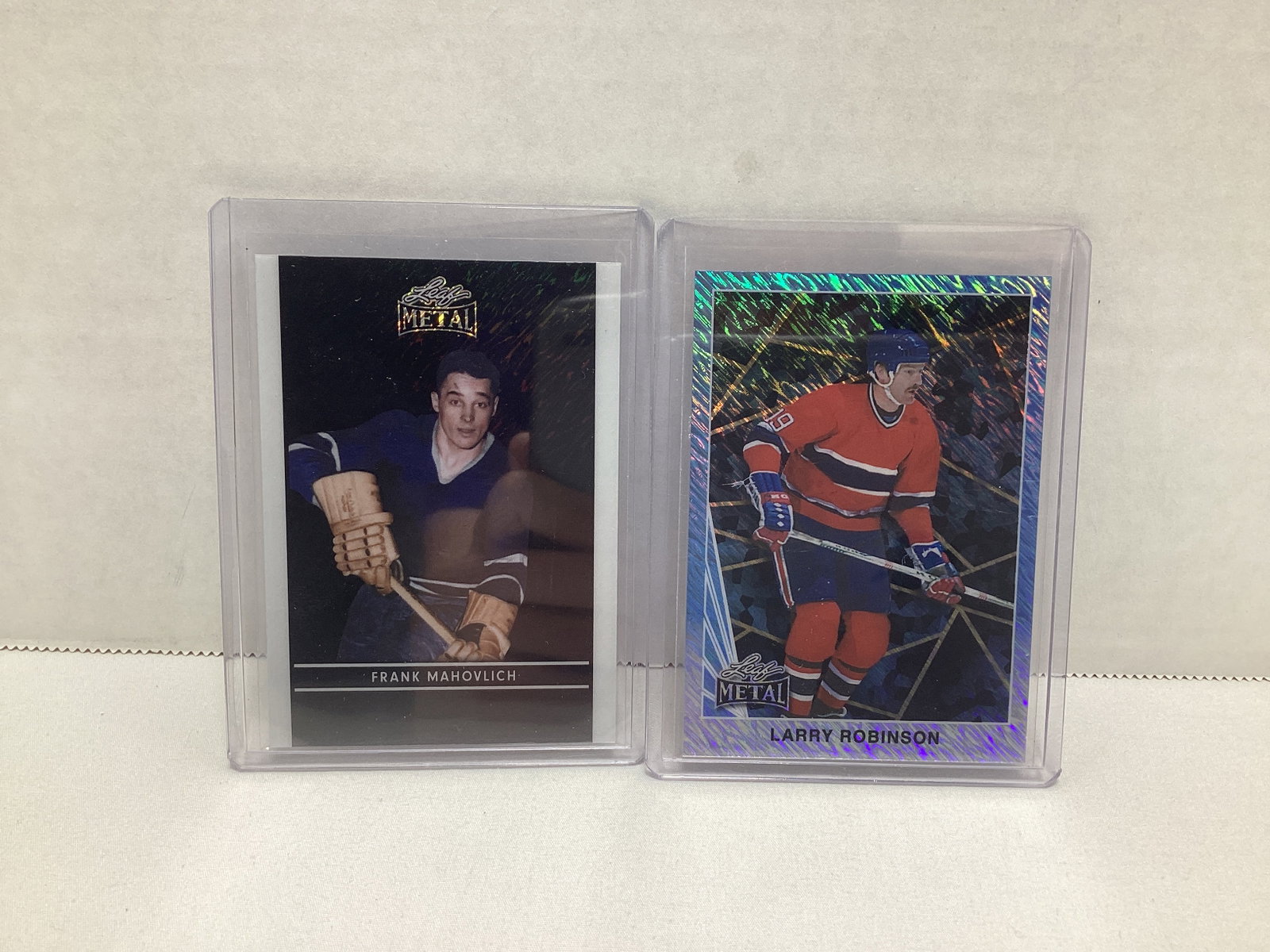 Two Leaf Metal Hockey Cards (1 of 2)