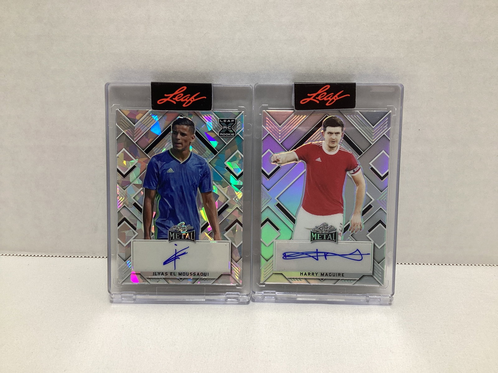 Two Leaf Metal Autographed Soccer Cards (1 of 2)